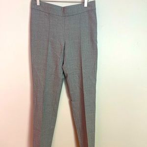 Gunex Dress Pants Gray Tapered Leg Virgin Wool Blend Side Zip Size 6